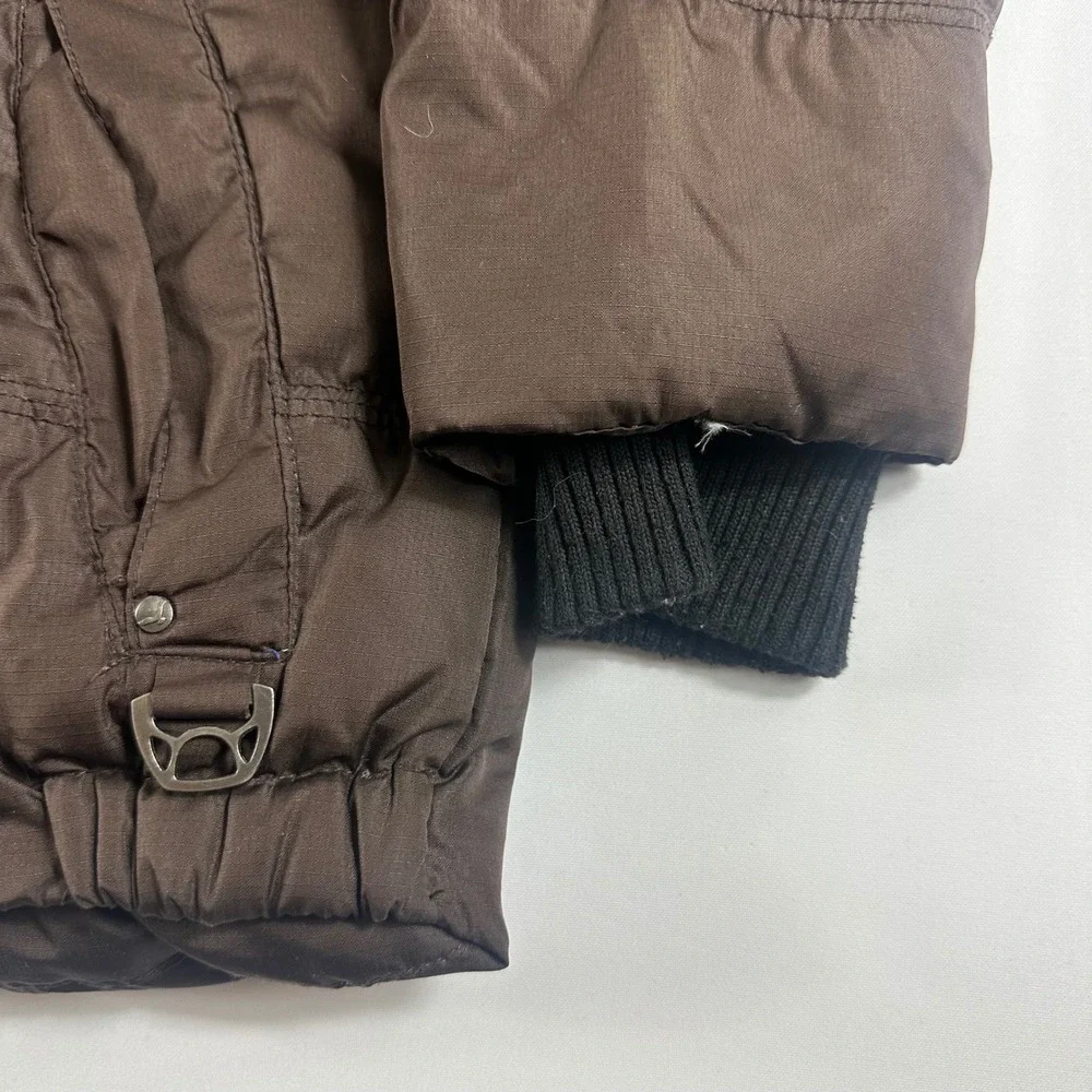 Hawke & Co Arctic Squad Youth 14/16 Puffer Jacket Brown Hooded Winter Coat‎